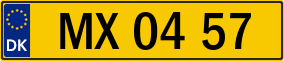 Trailer License Plate